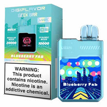 Blueberry FAB Flavored Digiflavor Geek Bar LUSH Disposable Vape Device - 20K Puffs - 10PC | The Smoke Plug
