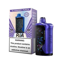 Blueberry Punch Flavored RiA NV30K Disposable Vape Device - 30K Puffs | The Smoke Plug
