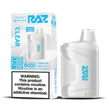 Clear Flavored Raz CA6000 Disposable Vape Device - 6000 Puffs | thesmokeplug.com -10PK