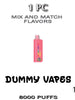 Dummy Vapes 1% Nicotine Disposable Vape Device | 8000 Puffs – 1PC thesmokeplug.com