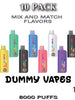 Dummy Vapes 1% Nicotine Disposable Vape Device | 8000 Puffs – 10PK thesmokeplug.com