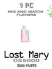 Lost Mary OS5000 by EB Design Disposable Vape Device | thesmokeplug.com - 1PC