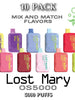 Lost Mary OS5000 by EB Design Disposable Vape Device | thesmokeplug.com - 10PK