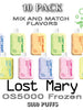 LOST MARY OS5000 Frozen Edition Disposable Vape | 5000 Puffs - 10PK | thesmokeplug.com