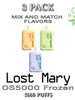 LOST MARY OS5000 Frozen Edition Disposable Vape | 5000 Puffs - 3PK | thesmokeplug.com