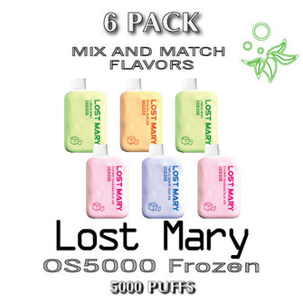 LOST MARY OS5000 Frozen Edition Disposable Vape | 5000 Puffs - 6PK | thesmokeplug.com