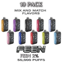 FEEN 2% Nicotine Disposable Vape | 50K Puffs - 10PK