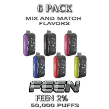 FEEN 2% Nicotine Disposable Vape | 50K Puffs - 6PK