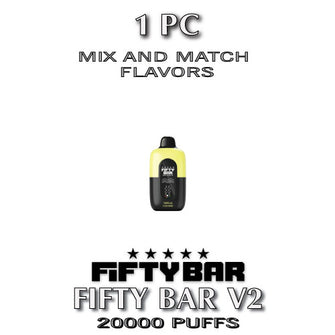 Fifty Bar V2 Disposable Vape Device | 20000 Puffs - 1PC