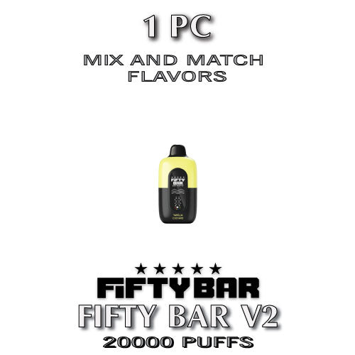 Fifty Bar V2 Disposable Vape Device | 20000 Puffs