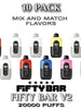 Fifty Bar V2 Disposable Vape Device | 20000 Puffs - 10PK