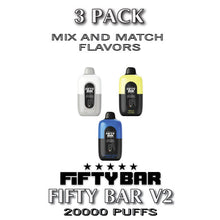 Fifty Bar V2 Disposable Vape Device | 20000 Puffs - 3PK