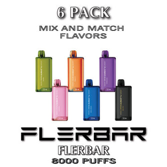 FLERBAR 8000 Disposable Vape Device | 8000 Puffs - 6PK