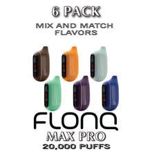 FLONQ Max Pro Disposable Vape Device | 20000 PUFFS - 6PK