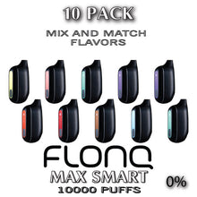 FLONQ Max Smart 0% Disposable Vape Device | 10000 PUFFS - 10PK
