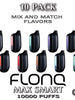 FLONQ Max Smart 0% Disposable Vape Device | 10000 PUFFS - 10PK