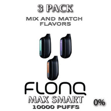 FLONQ Max Smart 0% Disposable Vape Device | 10000 PUFFS - 3PK
