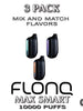 FLONQ Max Smart 0% Disposable Vape Device | 10000 PUFFS - 3PK
