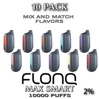 FLONQ Max Smart 2% Disposable Vape Device | 10000 PUFFS - 10PK