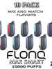FLONQ Max Smart 2% Disposable Vape Device | 10000 PUFFS - 10PK