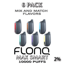 FLONQ Max Smart 2% Disposable Vape Device | 10000 PUFFS - 6PK