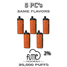 FUME Hookah 2% Disposable Vape Device | 20k Puffs - 5PC