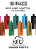 Fume Nicky Jam x Disposable Vape Device | 10000 Puffs - 10PK