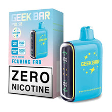 Fcuking Fab Flavored Geek Bar Pulse ZERO Disposable Vape Device - 15K Puffs - 10PC | The Smoke Plug