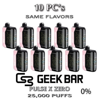 Geek Bar Pulse X ZERO 0% Disposable Vape Device | 25000 Puffs - 10PC