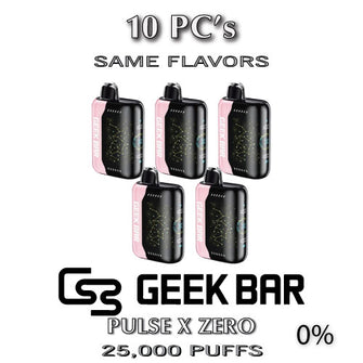 Geek Bar Pulse X ZERO 0% Disposable Vape Device | 25000 Puffs - 5PC