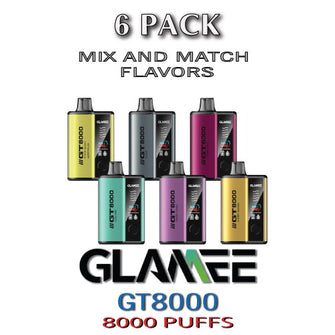 Glamee GT8000 Disposable Vape | 8000 PUFFS – 6PK