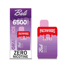 Grape Ice Flavored Bali x Packwood ZERO Disposable Vape Device - 6500 Puffs | thesmokeplug.com - 3PK