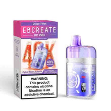Grape Twist Flavored EBCREATE BC Pro Disposable Vape Device - 40K Puffs  | The Smoke Plug