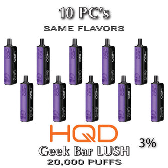 HQD Shisha Hookah 3% Disposable Vape Device | 20K Puffs - 10PC