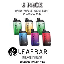 Leaf Bar Platinum Disposable Vape Device | 8000 Puffs - 6PK | thesmokeplug.com