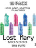 Lost Mary MO5000 3% Disposable Vape Device | 5000 Puffs – 10PK thesmokeplug.com