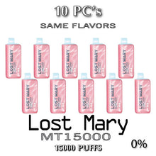 Lost Mary MT15000 Turbo ZERO 0% Disposable Vape Device | 15000 Puffs - 10PC