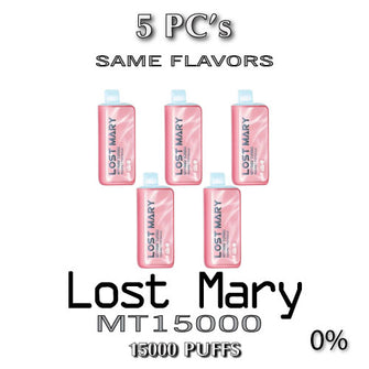 Lost Mary MT15000 Turbo ZERO 0% Disposable Vape Device | 15000 Puffs - 5PC