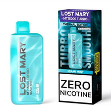 Miami Mint 0% Flavored Lost Mary MT15000 Turbo 0% Disposable Vape Device - 15K Puffs - 5PC | The Smoke Plug