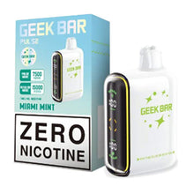 Miami Mint Flavored Geek Bar Pulse ZERO Disposable Vape Device - 15K Puffs - 10PC | The Smoke Plug