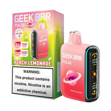 Peach Lemonade Flavored Geek bar Pulse Disposable Vape Device - 15000 Puffs | thesmokeplug.com - 1PC
