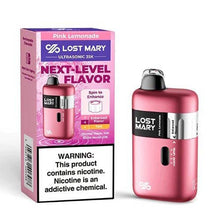Pink Lemonade Flavored Lost Mary Ultrasonic Disposable Vape Device - 35k Puffs  | The Smoke Plug