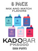 Pod King x Kado Bar PK5000 Disposable Vape Device | 5000 Puffs - 6PK