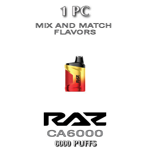 Raz CA6000 Disposable Vape Device | 6000 Puffs - 1PC The Smoke Plug Raz CA6000 Disposable Vape Device | 6000 Puffs - 1PC The Smoke Plug