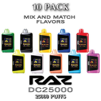 Raz DC25000 Disposable Vape Device | 25000 Puffs - 10PK