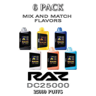 Raz DC25000 Disposable Vape Device | 25000 Puffs - 6PK