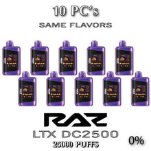 Raz LTX DC25000 Zero Disposable Vape Device | 25k Puffs - 10PC