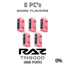 Raz TN9000 ZERO 0% Disposable Vape Device | 9000 Puffs - 5PC