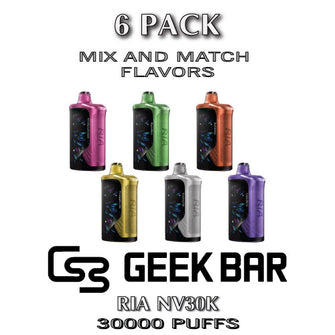 RiA by Geek Bar NV30K Disposable Vape Device | 30K Puffs - 6PK