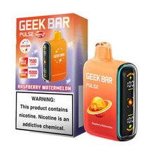 Raspberry Watermelon Flavored Geek bar Pulse Disposable Vape Device - 15000 Puffs | thesmokeplug.com - 10PK

